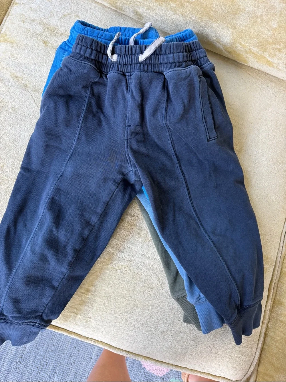 Crewcuts Kids Jogger Pants 4T in Light Blue & Royal Blue lot of 4